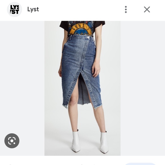 One Teaspoon blue society denim midi skirt - Picture 2 of 7